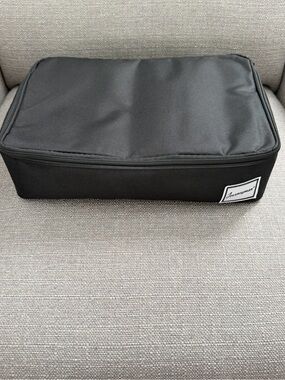 2 sets Black Rectangular Travel Organizer Pouch